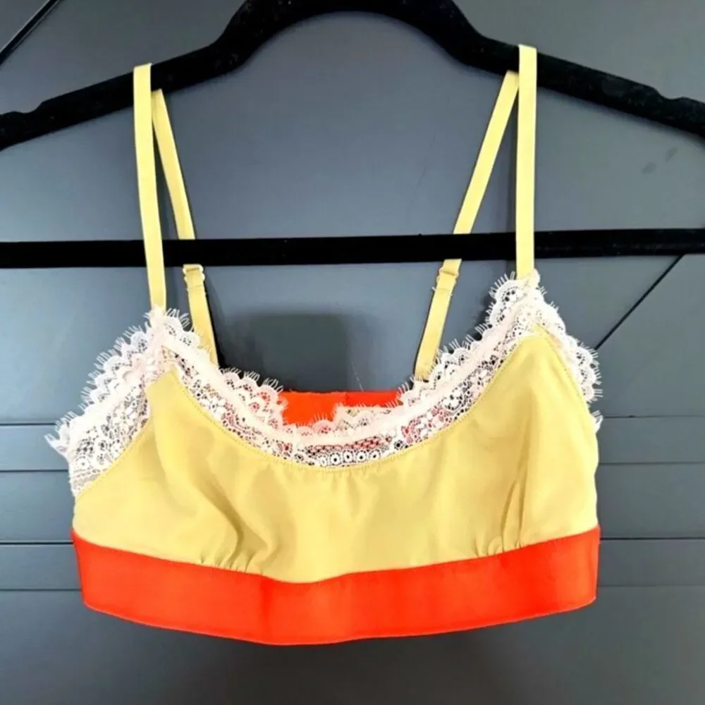 Free People Intimately In Time Green Scoop Bralette